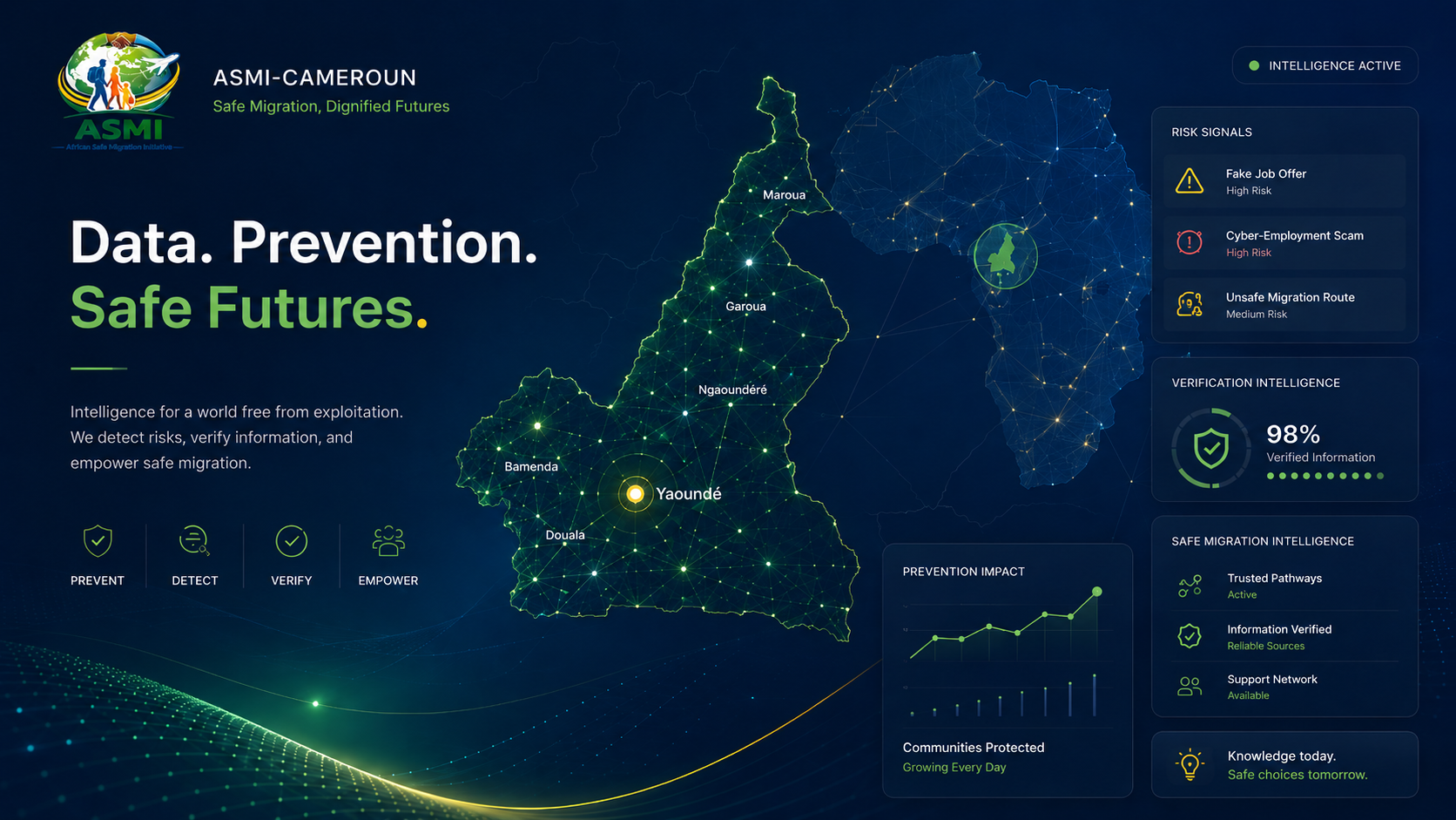 ASMI-Cameroun Data Sentinel dashboard reporting model
